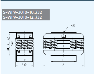 S-WPV(R) 钢弹簧减震器 S-WPV(R)-3010.../32(图1)